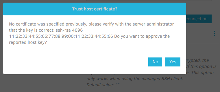 Add SSH Host-key